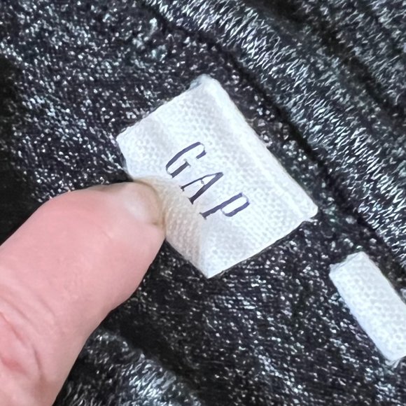 GAP Soft Charcoal Gray Cape Wrap w/Sash Neck Closure, Size S - Picture 5 of 10